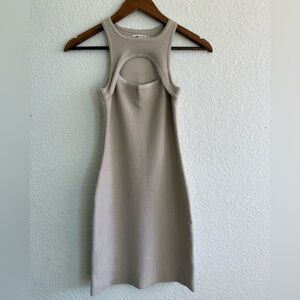 Abercrombie & Fitch Ribbed Knit Cutout Mini Dress